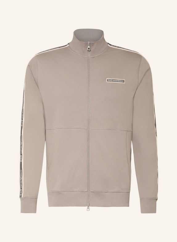 EA7 EMPORIO ARMANI Sweatvest TRAIN LOGO TAUPE / CRÈME