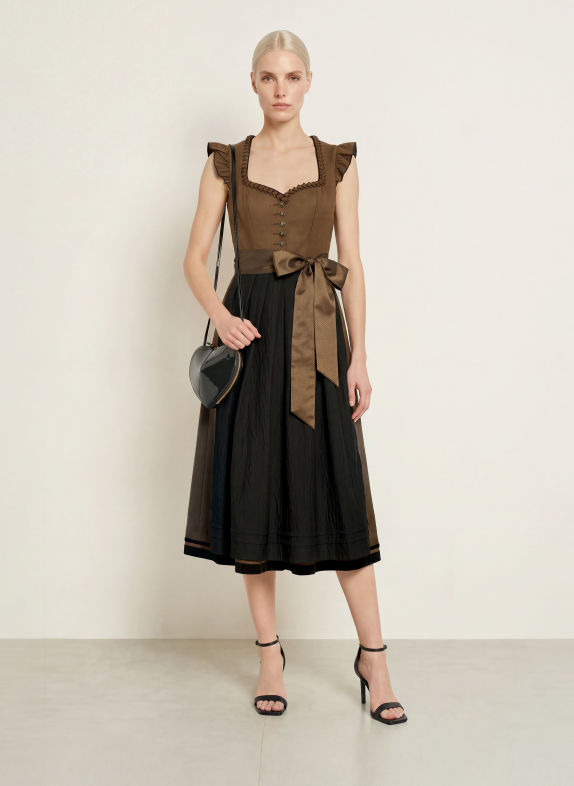 KRÜGER GERENA Dirndl BROWN / BLACK