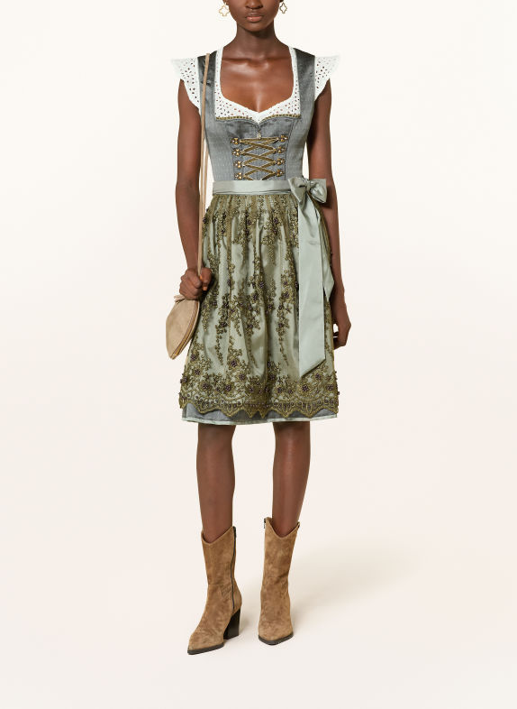 KRÜGER JEMMA Dirndl blouse Made of Openwork Lace WHITE