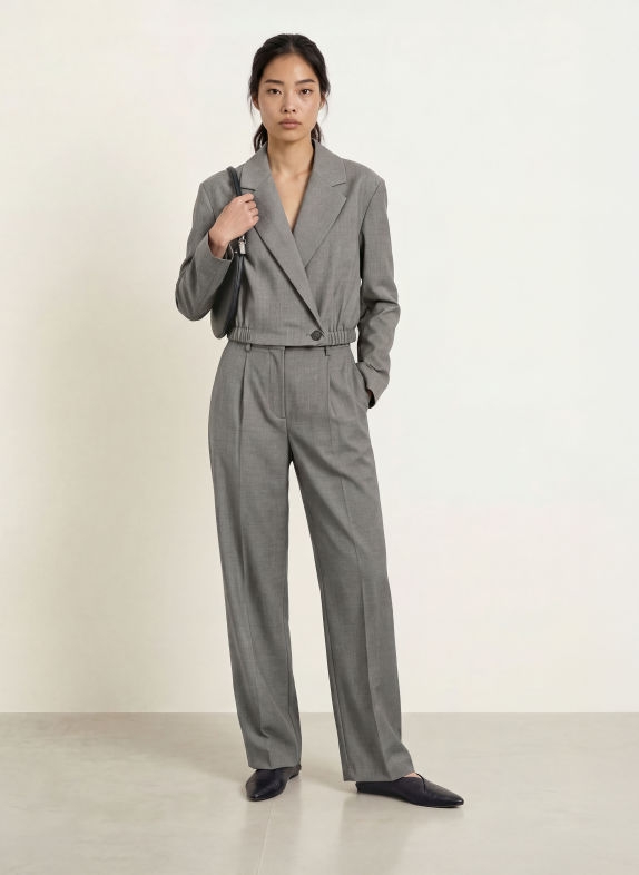 co'couture Marlene kalhoty JACKYCC ŠEDÁ