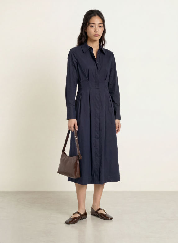 co'couture Hemdblusenkleid SANNACC DUNKELBLAU