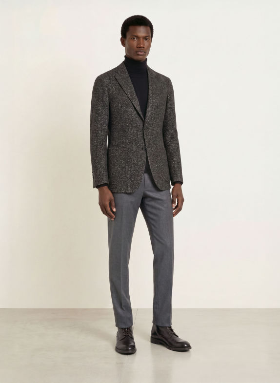 TAGLIATORE Slim fit colbert DONKERGRIJS / GRIJS