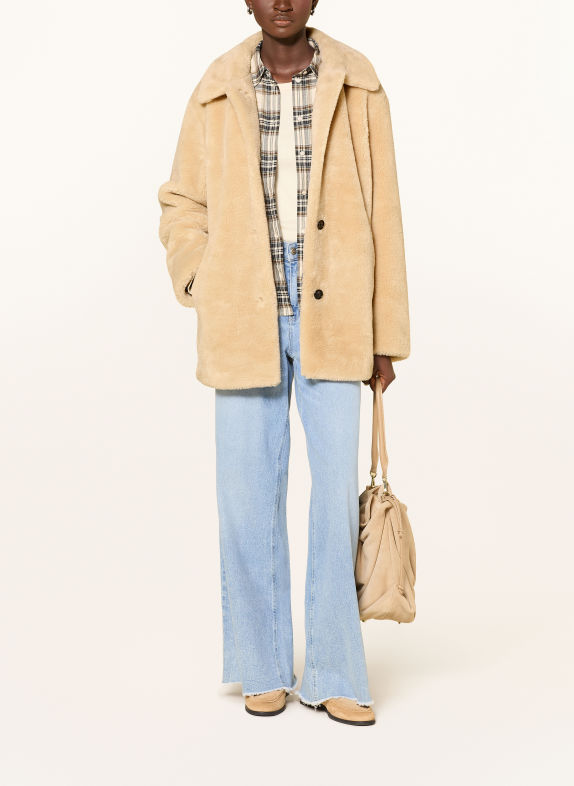Marc O'Polo Faux Fur Jacket BEIGE
