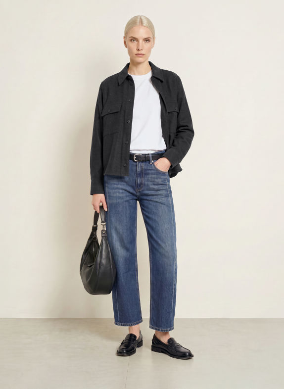 Marc O'Polo Flanell-Overshirt SCHWARZ