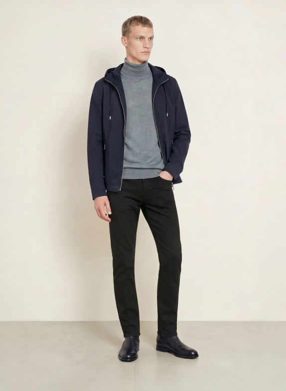 BOSS Rollkragenpullover MUSSO GRAU
