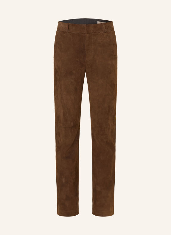 MEINDL EASY KICK Leather Pants DARK BROWN