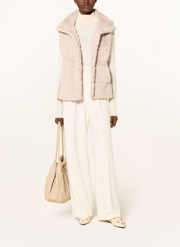 monari Kunstfell-Weste BEIGE