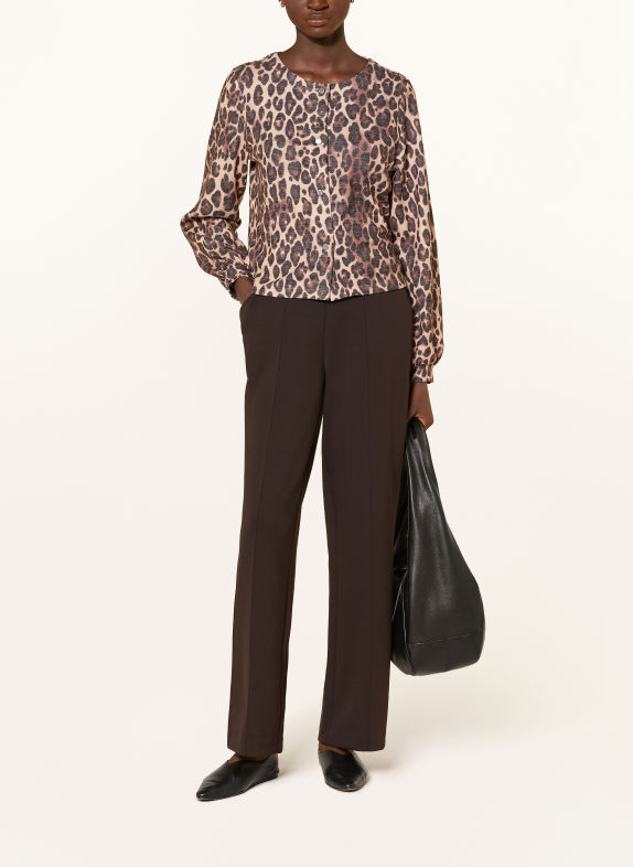 monari Sweat zippé MARRON CLAIR / MARRON / NOIR