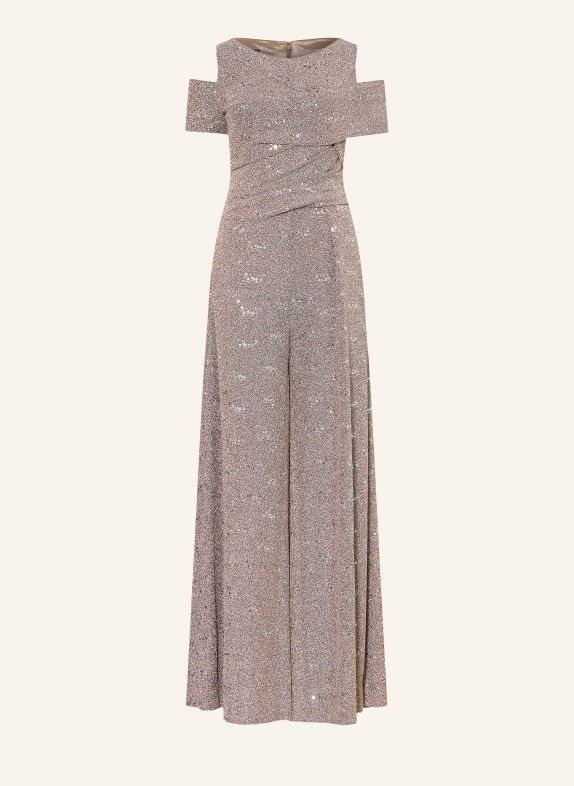 TALBOT RUNHOF Jumpsuit aus Jersey mit Glitzergarn PLATIN