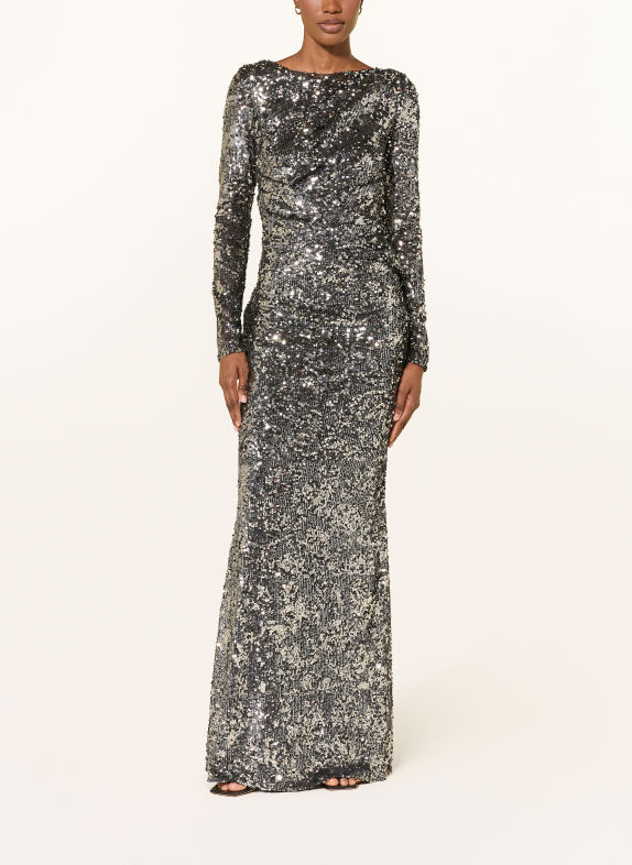TALBOT RUNHOF Abendkleid mit Pailletten 179 bronze