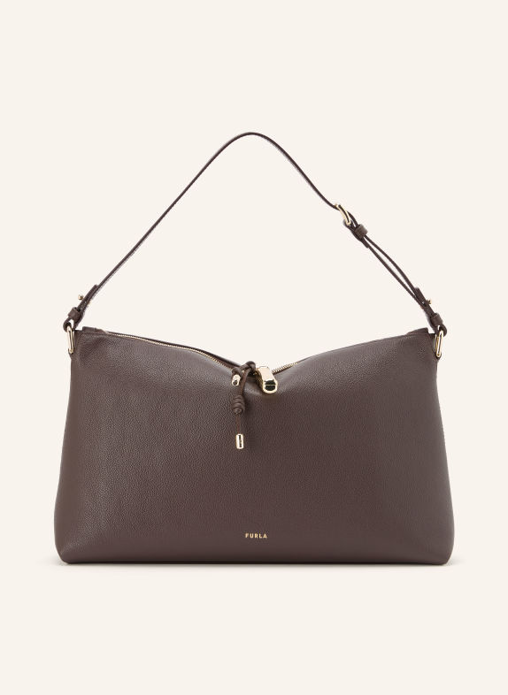 FURLA Schoudertas DEBBY MEDIUM MARRON FONCÉ / GOUD