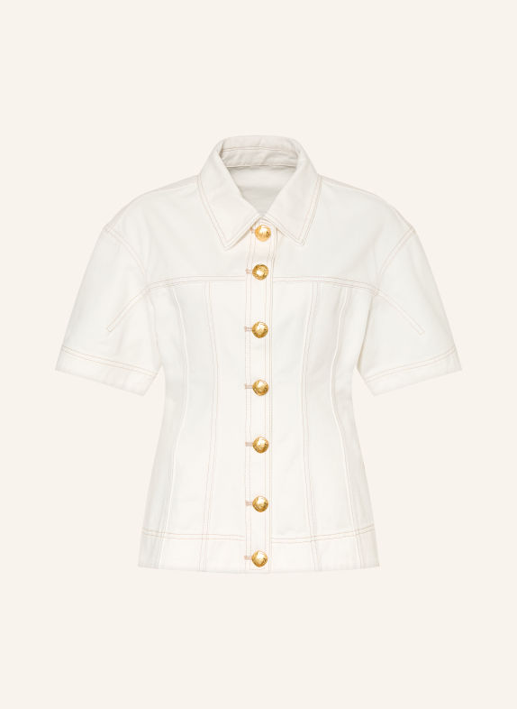 Aje. Jeansbluse ANNETE CREME / GOLD
