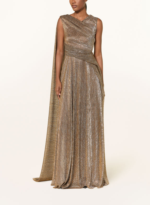 TALBOT RUNHOF Abendkleid mit Glitzergarn und Pailletten 099 GOLD