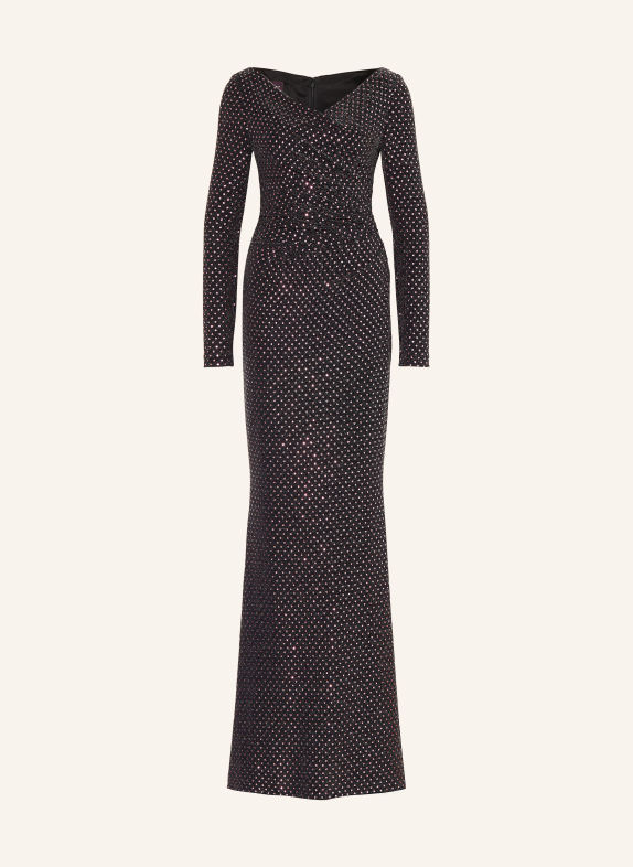 TALBOT RUNHOF Abendkleid mit Glitzergarn und Schmucksteinen 300 ROSE