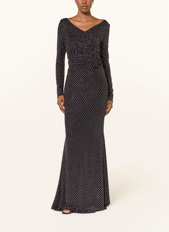 TALBOT RUNHOF Abendkleid mit Glitzergarn und Schmucksteinen 300 ROSE