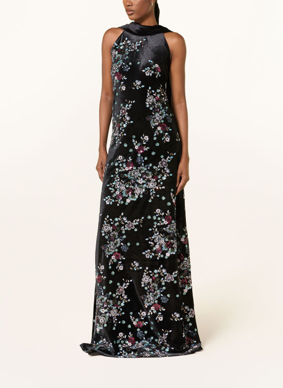 TALBOT RUNHOF Abendkleid mit Pailletten 999 BLACK