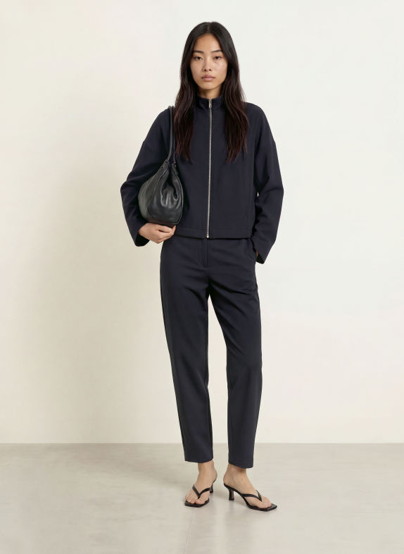 someday CATSBY 7/8-length trousers DARK BLUE