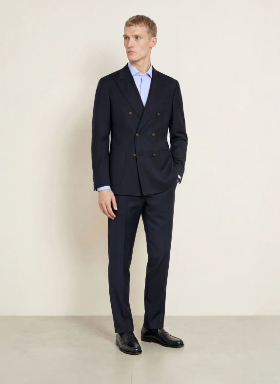 BARBA NAPOLI Overhemd, slim fit LICHTBLAUW
