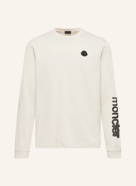MONCLER Koszulka z długim rękawem BEŻOWY / CZARNY