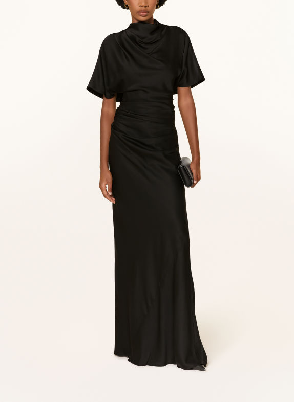 SIMKHAI ANNIBELIS evening dress with cutouts BLACK