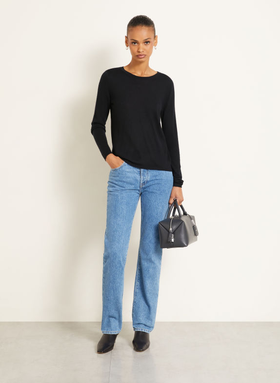 IRIS von ARNIM LAUREEN Cashmere Sweater BLACK