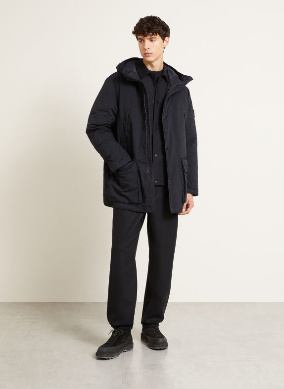 STONE ISLAND Donsparka GHOST DONKERBLAUW