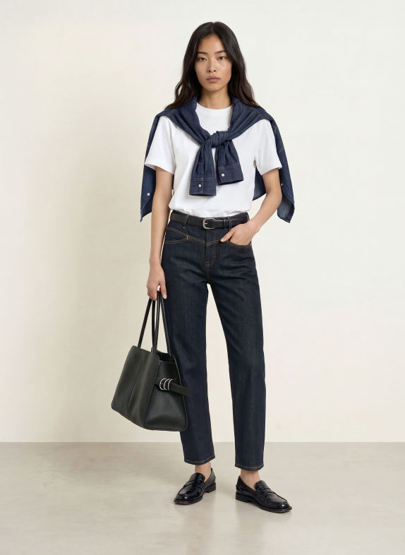 OPUS PANTS Barrel-leg jeans MARI COSMO 70409 rinse