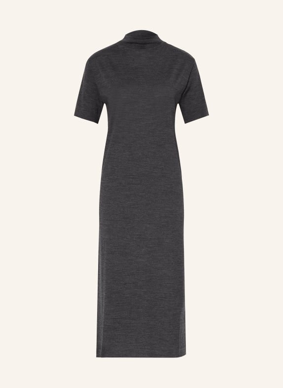 JIL SANDER Pletené šaty TMAVĚ ŠEDÁ