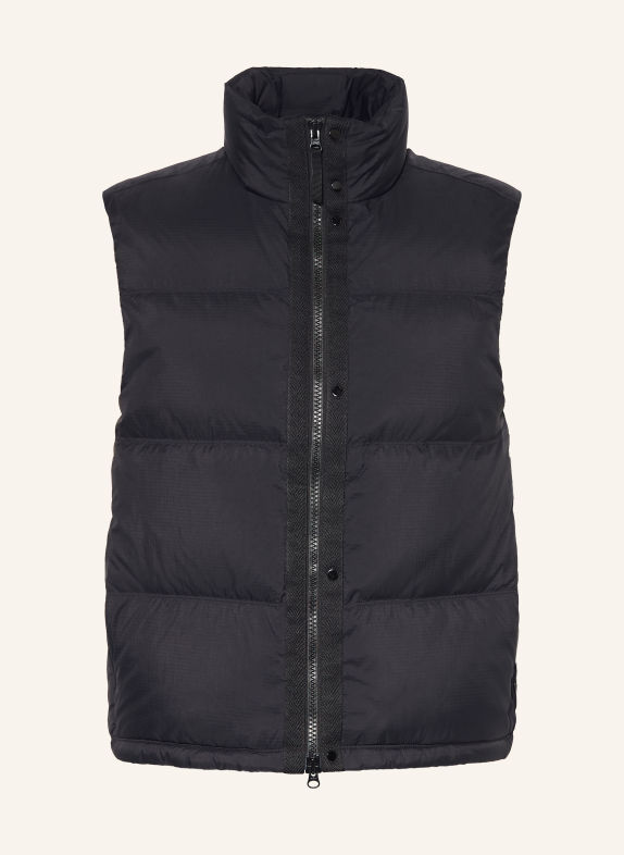 STONE ISLAND Daunenweste SCHWARZ