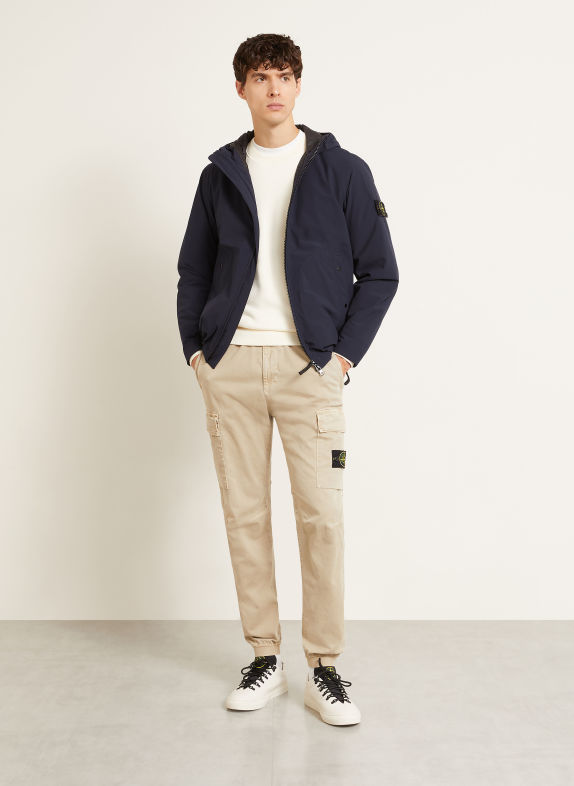 STONE ISLAND Veste softshell BLEU FONCÉ
