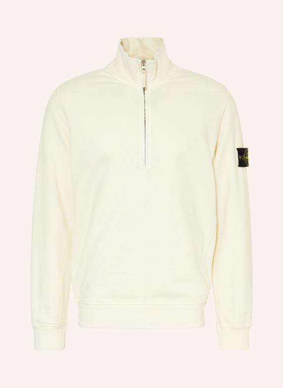 STONE ISLAND Bluza dresowa typu troyer KREMOWY / ŻÓŁTY / CZARNY