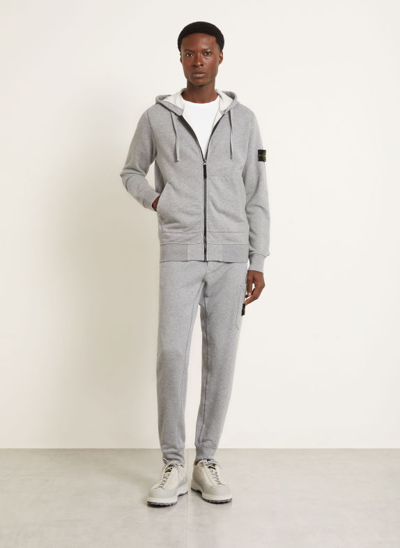 STONE ISLAND Mikina ŠEDÁ