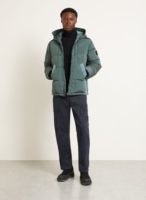 STONE ISLAND Daunenjacke GRÜN / PETROL