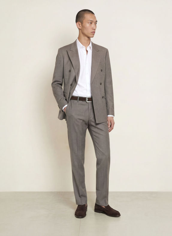 TIGER OF SWEDEN Oblekové kalhoty TENSER Extra Slim Fit 193 Mud