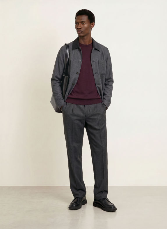 TIGER OF SWEDEN Pull CONNOR ROUGE FONCÉ