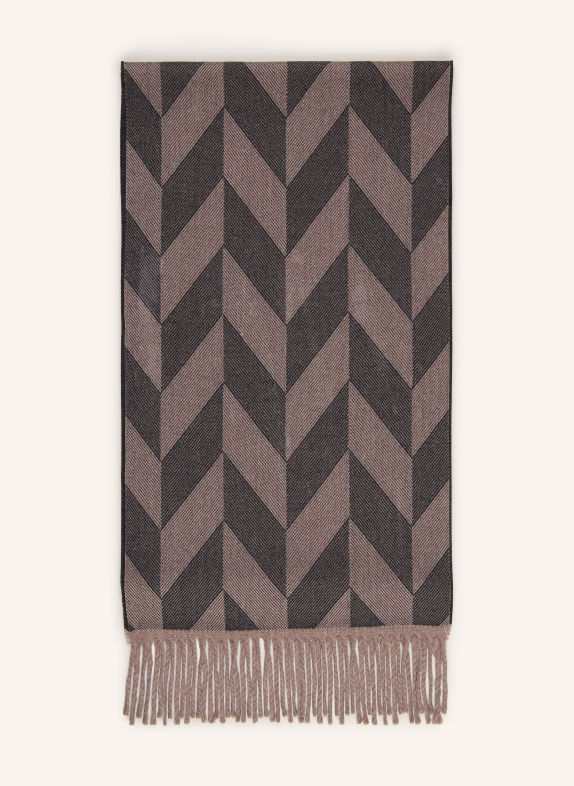 ETON Eșarfă din lână merino MARO / NEGRU