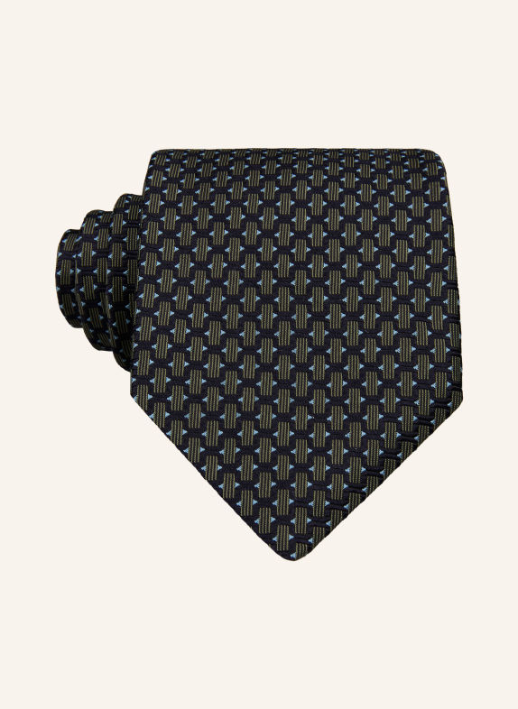 ETON Tie OLIVE / LIGHT BLUE / DARK BLUE