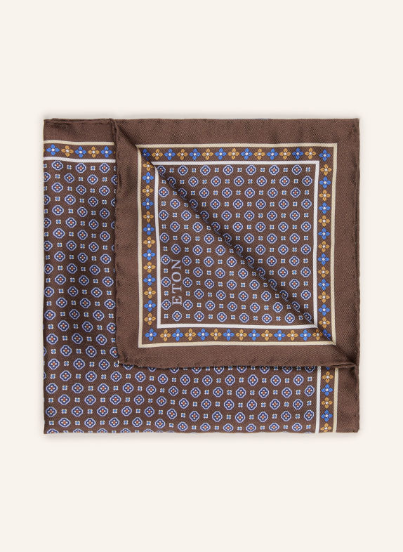 ETON Einstecktuch BRAUN / DUNKELGELB / BLAU