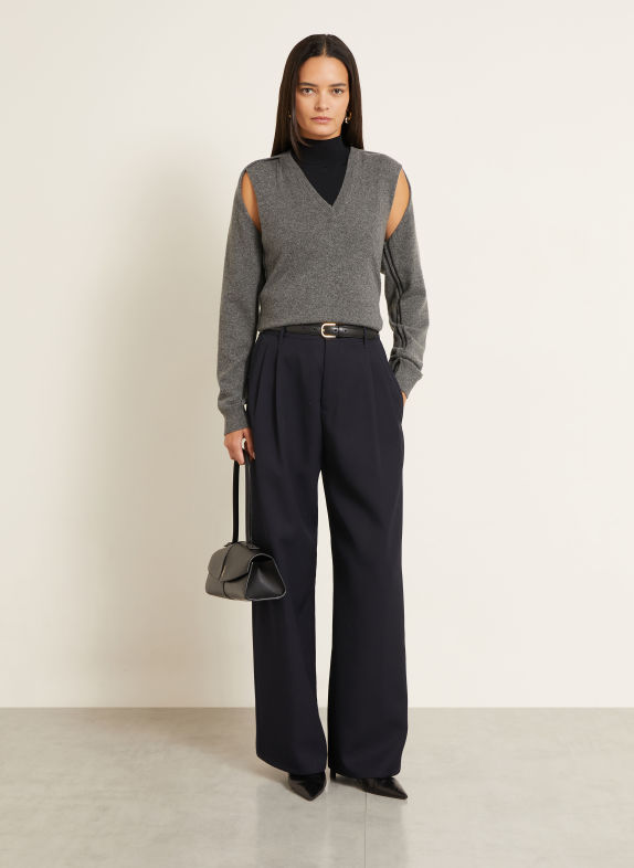 JIL SANDER Kashmirtröja GRÅ