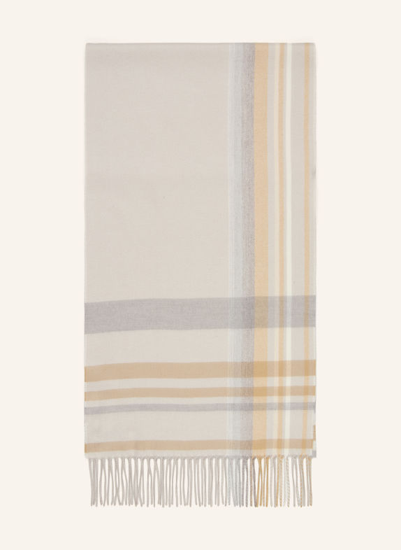 JACOB COHEN Cashmere Scarf CREAM / BEIGE / GRAY