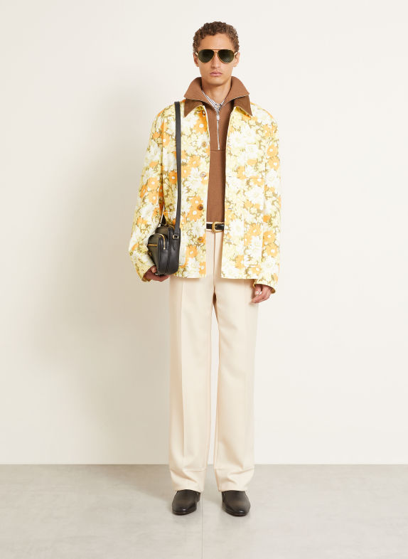 VALENTINO Half-zip sweater VLOGO SIGNATURE COGNAC