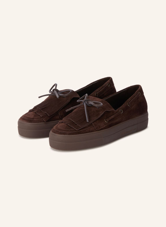 KENNEL & SCHMENGER Chaussures bateau ALEC MARRON FONCÉ