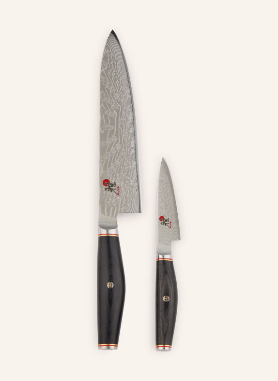 ZWILLING Set van 2 koksmessen MIYABI TENMEI ZILVER / ZWART