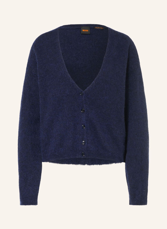 BOSS Vest FARANO met alpaca DONKERBLAUW