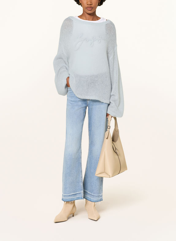 BOSS Pullover FARAZENA mit Mohair HELLGRAU