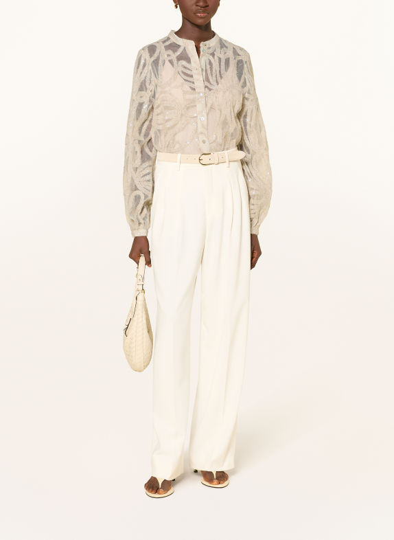 Rich & Royal Sequin Blouse BEIGE