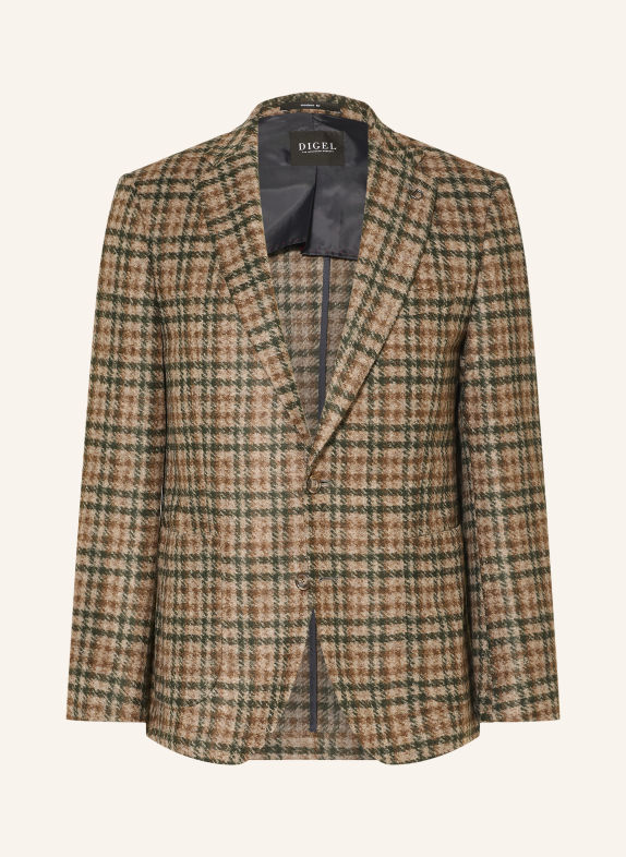 DIGEL Sakko EDWARD Modern Fit DUNKELGRÜN / DUNKELBRAUN / BEIGE