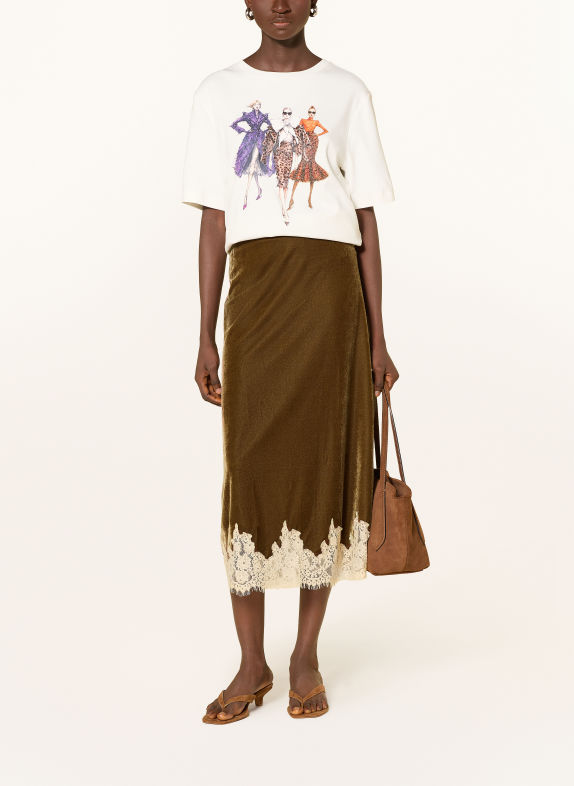 Rich & Royal Jupe Nicki MARRON / BEIGE