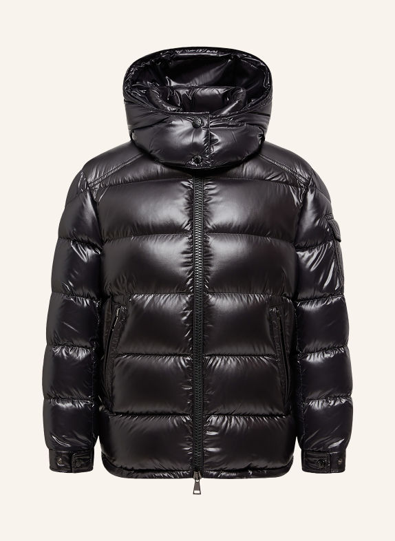 MONCLER Kurtka puchowa MAIRE z odpinanym kapturem CZARNY