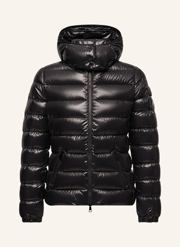MONCLER Kurtka puchowa BADY z odpinanym kapturem CZARNY